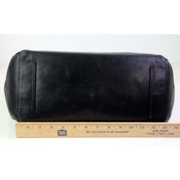 ROOMY Auxiliary BLACK GENUINE LEATHER BUSINESS TOTE SHOULDER BAG HANDBAG PURSE - Picture 14 of 16